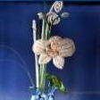Foto: Perlenarbeit - Orchidee aus Perlen - 1