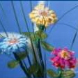 Foto: Blumenstrauß aus Perlenarbeiten - Perlenblumen Zinnien – 2